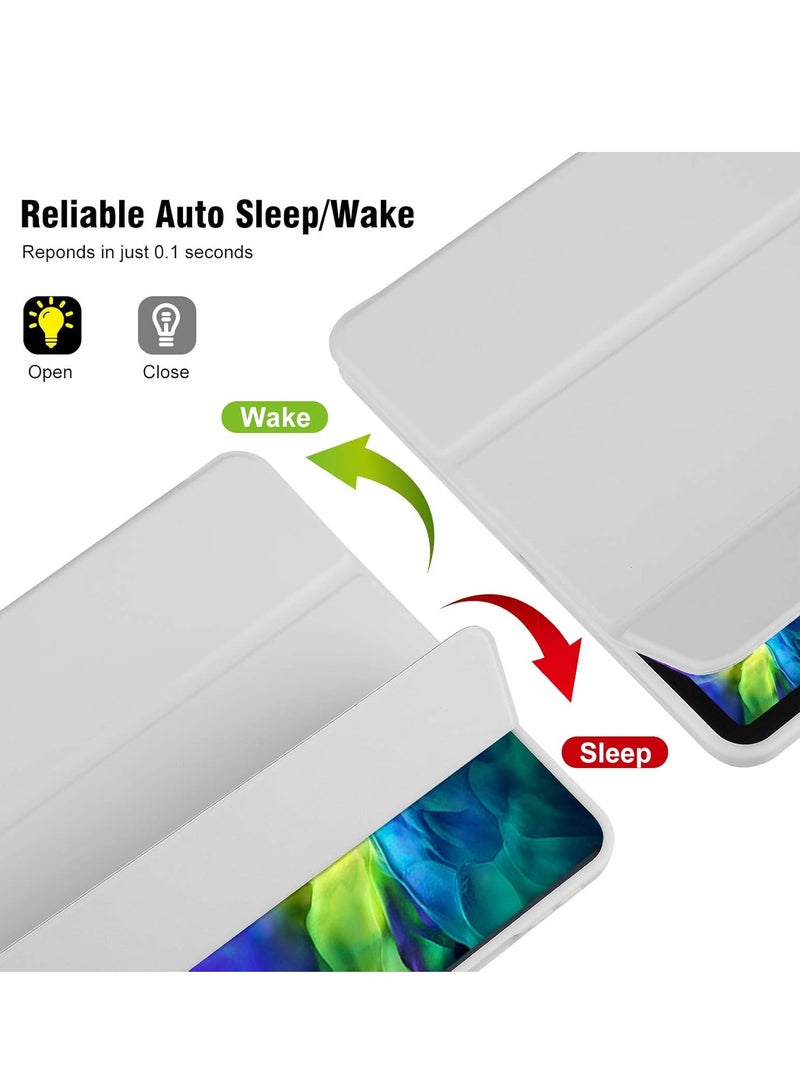 DUSALA iPad 10th Generation Case 2022 with Pencil Holder - Soft TPU Back Protective Smart Trifold Stand Cover for iPad 10.9 Inch (10th Gen), Auto Wake/Sleep - Image 2