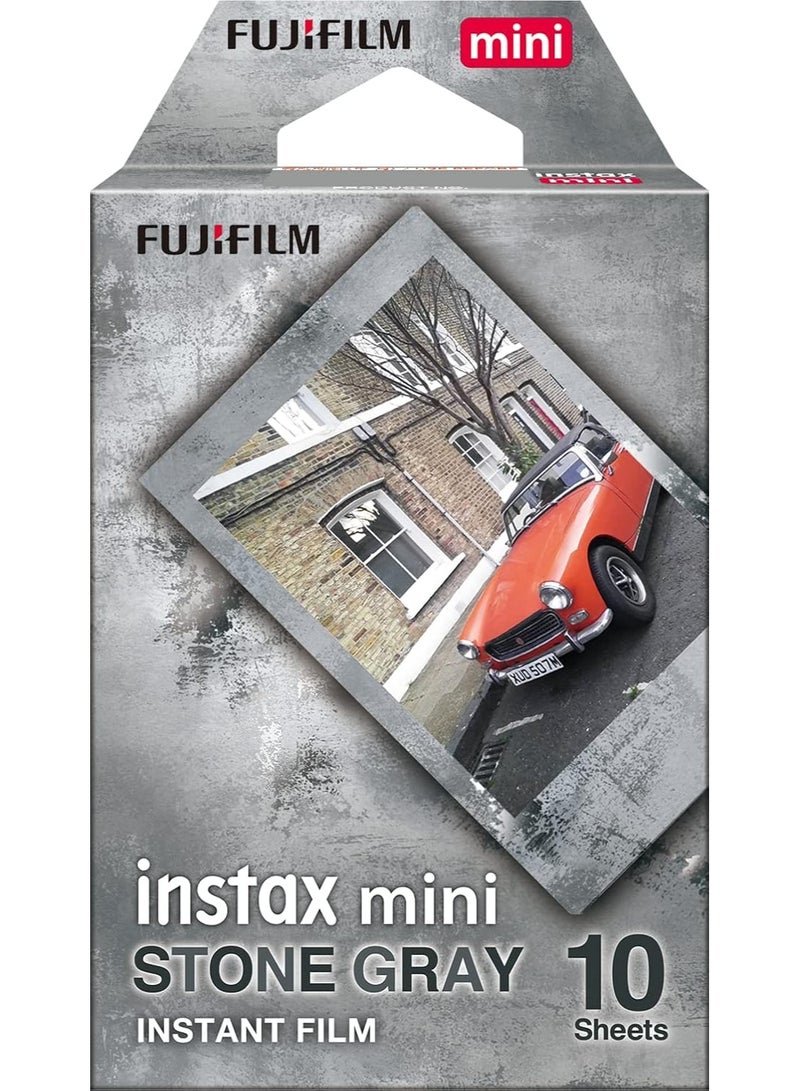 فوجي فيلم Fuji instax mini film Stone Gray 10 sheet  - Image 1