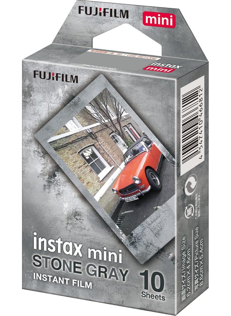 فوجي فيلم Fuji instax mini film Stone Gray 10 sheet  - Image 2
