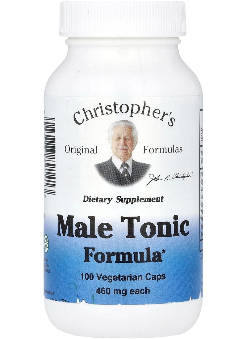 Christopher's Original Formulas Male Tonic Formula, 460 mg, 100 Vegetarian Caps (230 mg Per Cap) 