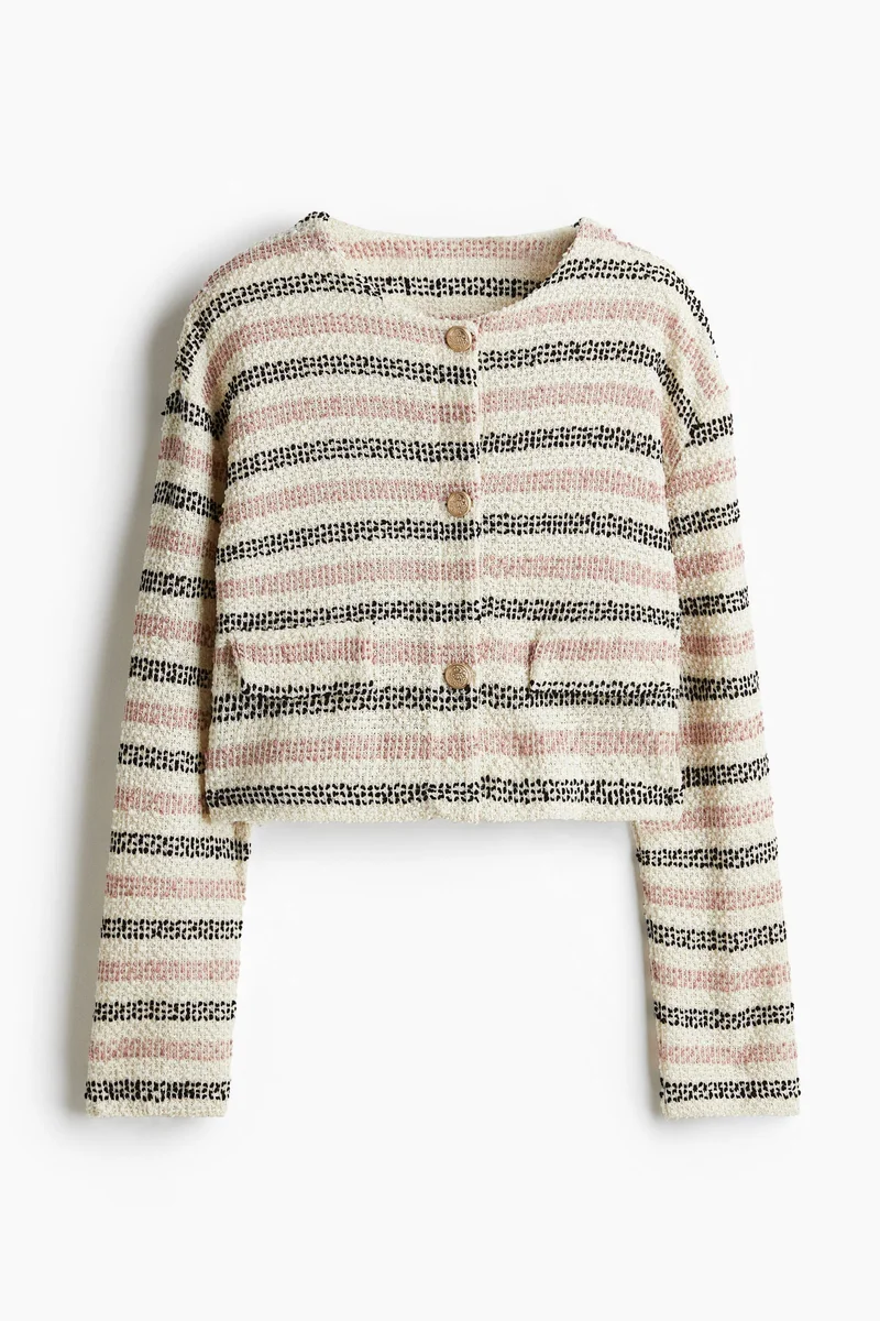 H&M Glittery Textured Cardigan