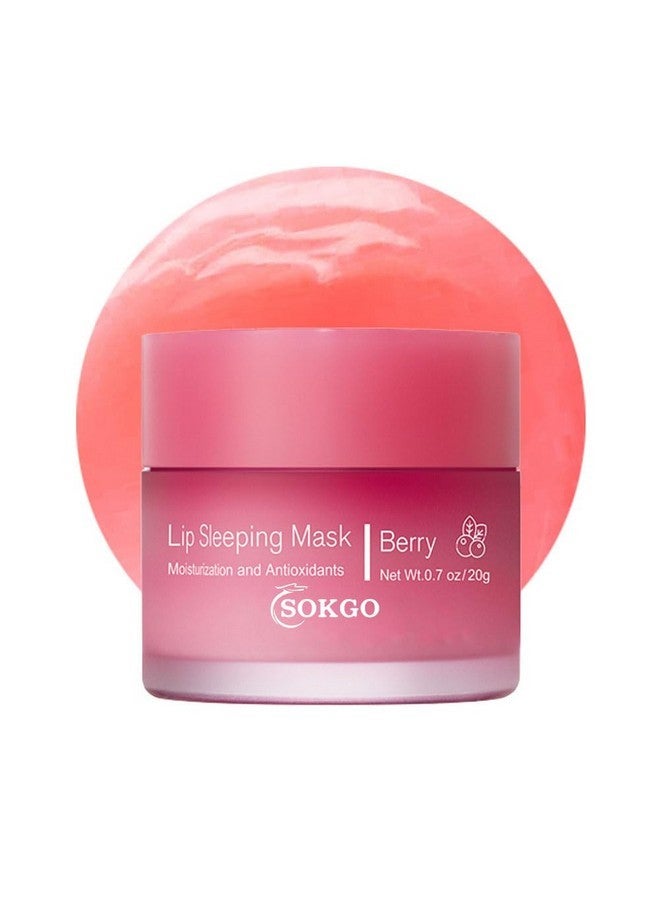 Fovcos Sleeping lip mask, Nourish & Hydrate Lip Mask, Lip Balm, Lip Oil, Lip Skin Care, Hydrating, Moisturizing Lip Lines Night Sleep Anti-chapped Lip Cream (Berry) - Image 1