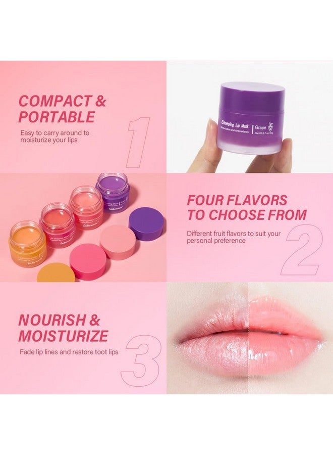 Fovcos Sleeping lip mask, Nourish & Hydrate Lip Mask, Lip Balm, Lip Oil, Lip Skin Care, Hydrating, Moisturizing Lip Lines Night Sleep Anti-chapped Lip Cream (Berry) - Image 2