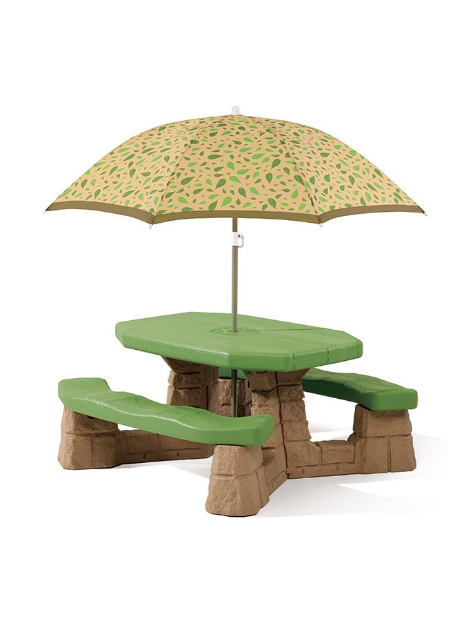 Step2 Naturally Playful Picnic Table With Umbrella - Image 1