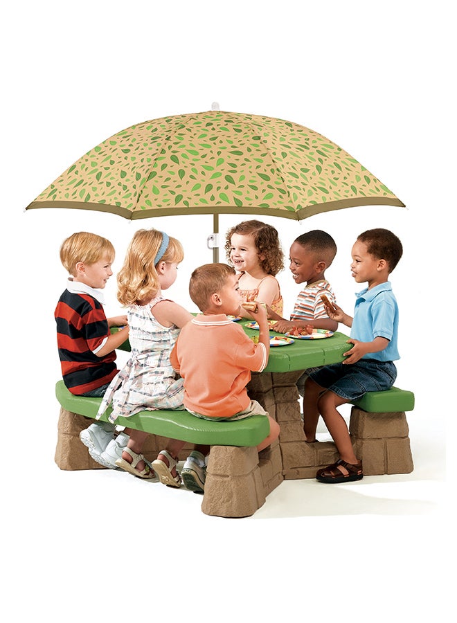 Step2 Naturally Playful Picnic Table With Umbrella - Image 2
