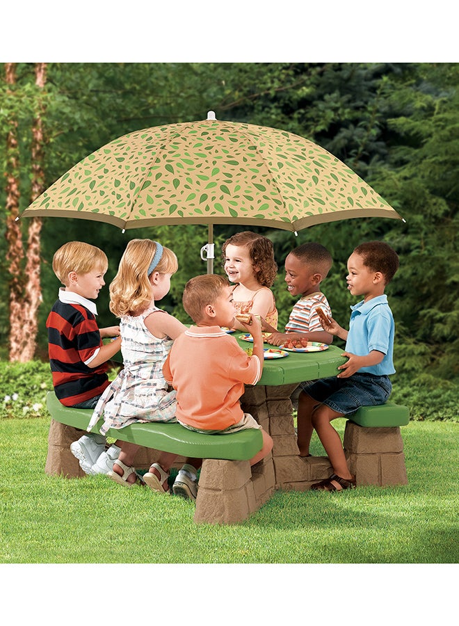 Step2 Naturally Playful Picnic Table With Umbrella - Image 5