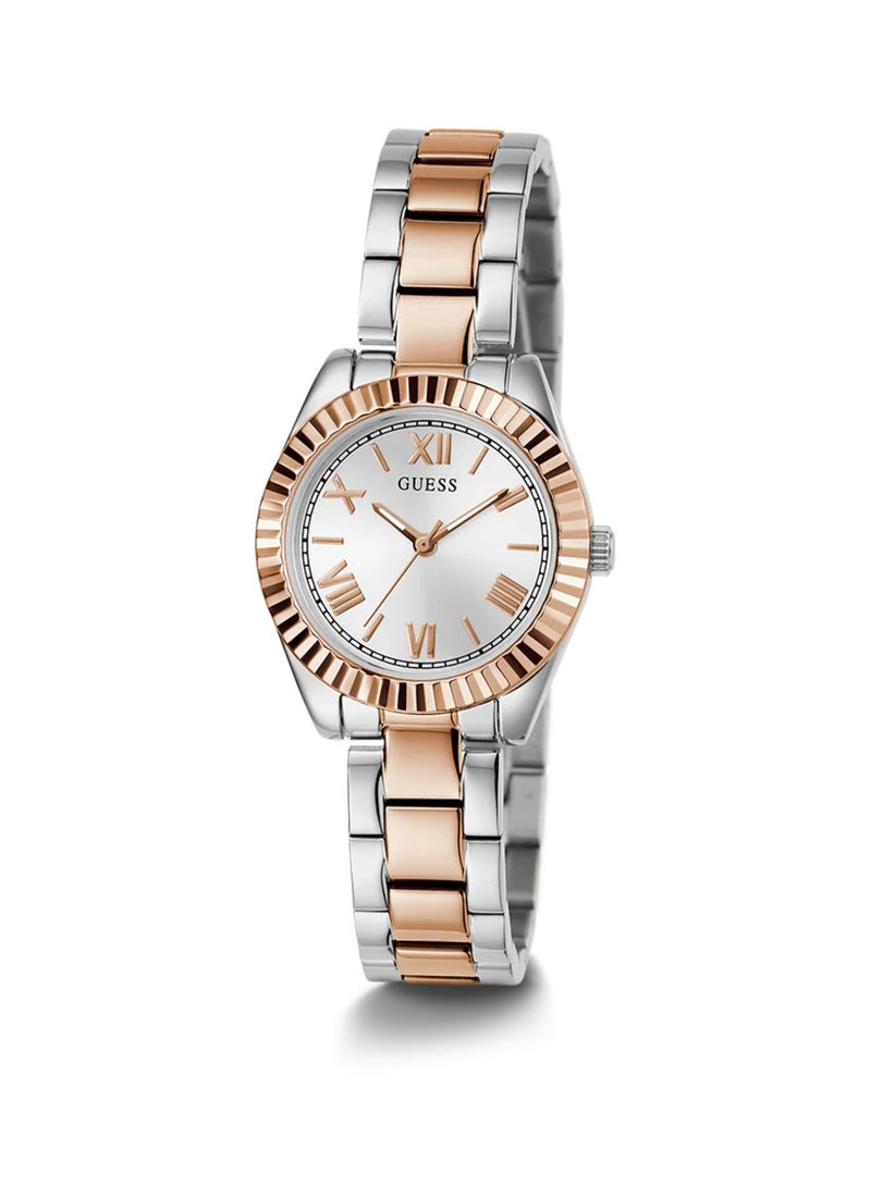 GUESS Ladies Analog Two Tone Stainless Steel Band Watch GW0687L3 - 32mm - Image 5