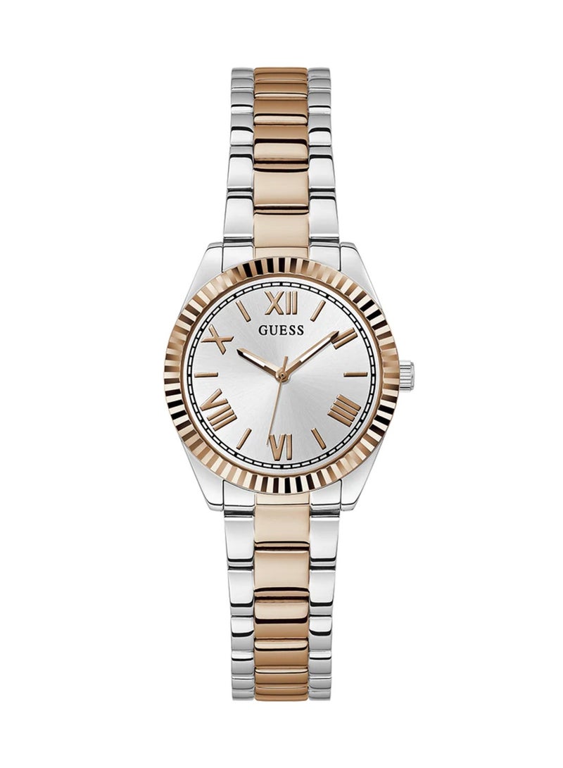 GUESS Ladies Analog Two Tone Stainless Steel Band Watch GW0687L3 - 32mm - Image 1