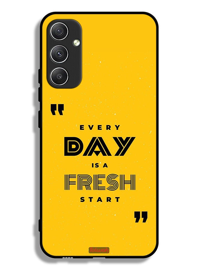 Tolwak Samsung Galaxy A34 5G Protective Case Cover Every Day Is A Fresh Start - Image 1