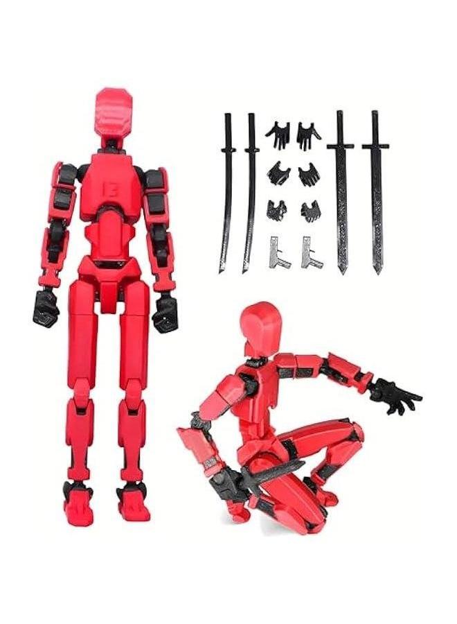 HOMELEX Titan 13 Action Figure 3D Printed Robot Toys Articulated Figures Full Body Activity Multi-Jointed Movable PVC Model for Desktop Decorations (5PCS)  - Image 2