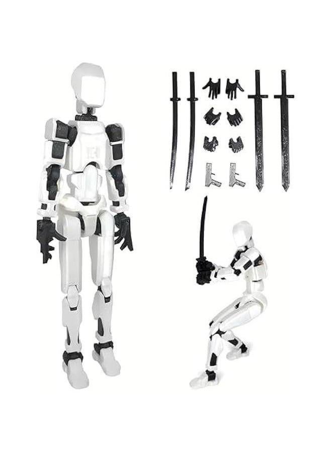 HOMELEX Titan 13 Action Figure 3D Printed Robot Toys Articulated Figures Full Body Activity Multi-Jointed Movable PVC Model for Desktop Decorations (5PCS)  - Image 4