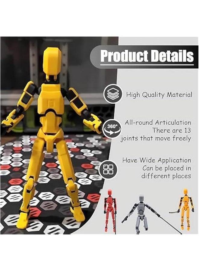 HOMELEX Titan 13 Action Figure 3D Printed Robot Toys Articulated Figures Full Body Activity Multi-Jointed Movable PVC Model for Desktop Decorations (5PCS)  - Image 3