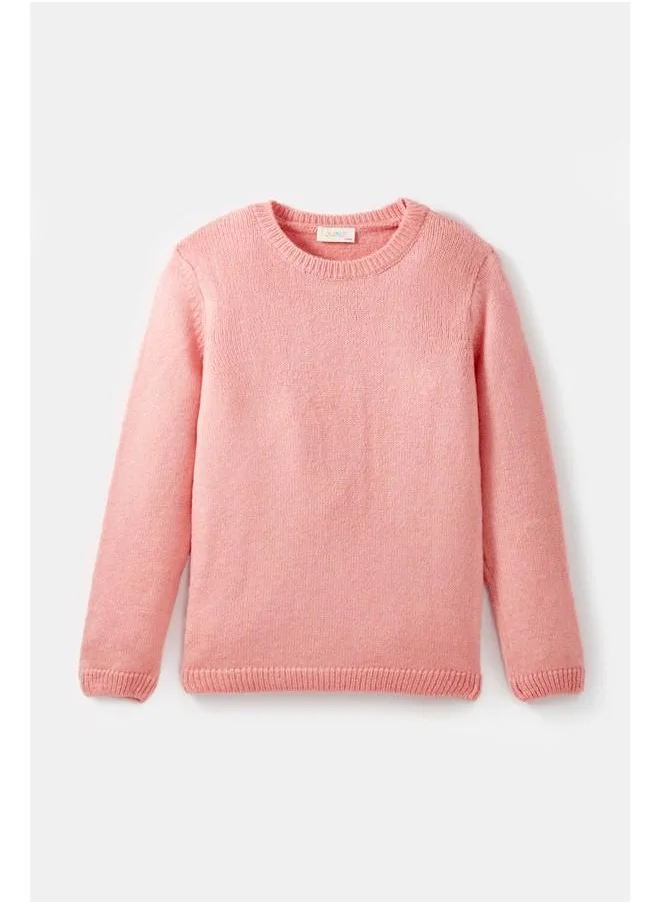 جون June Girl Basic Plain Sweater Pink