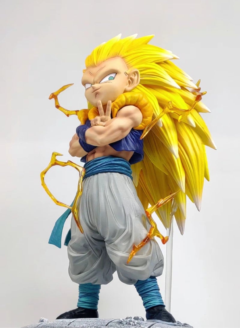 Dragon Ball - Super Saiyan Gotenks 25cm Action Figure هدية عيد ميلاد - Image 3