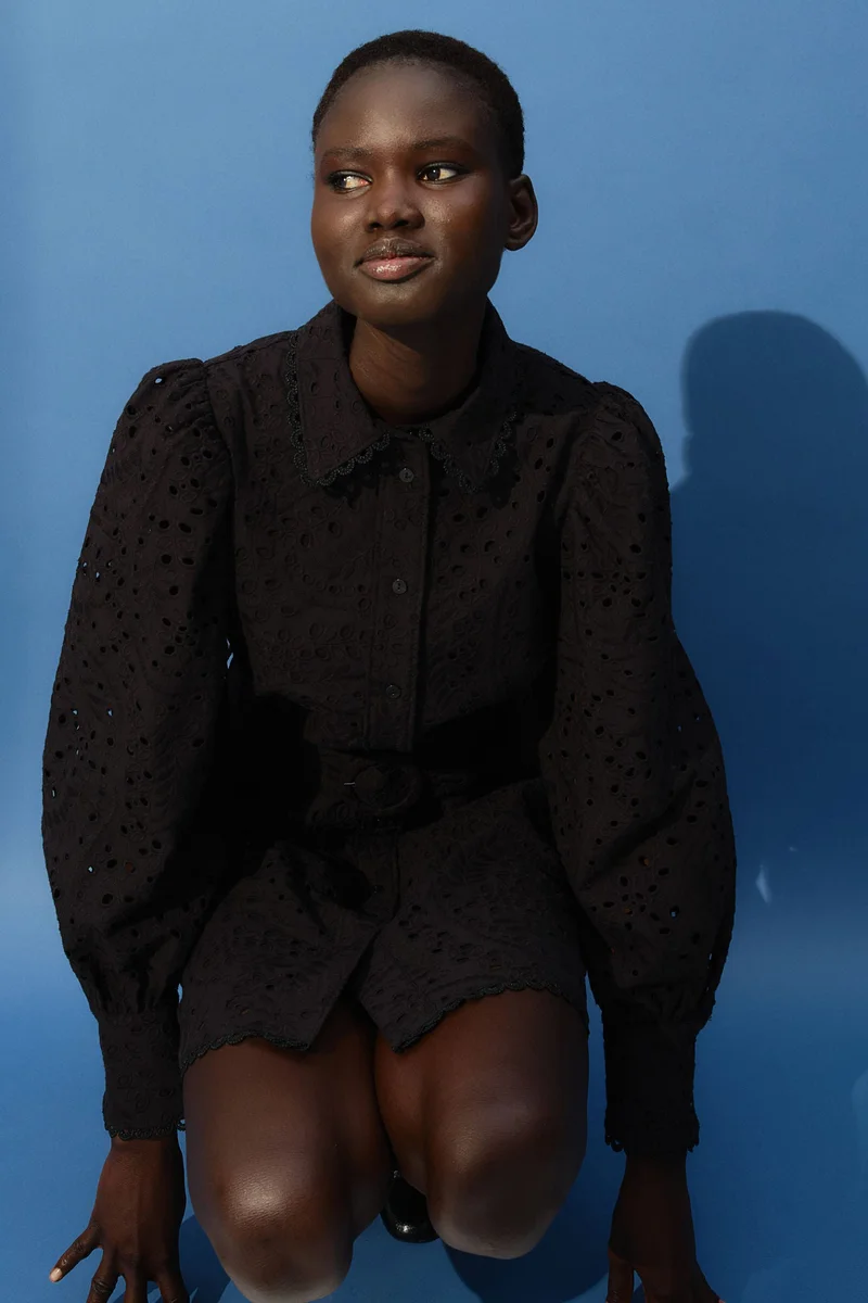 H&M Broderie anglaise shirt dress