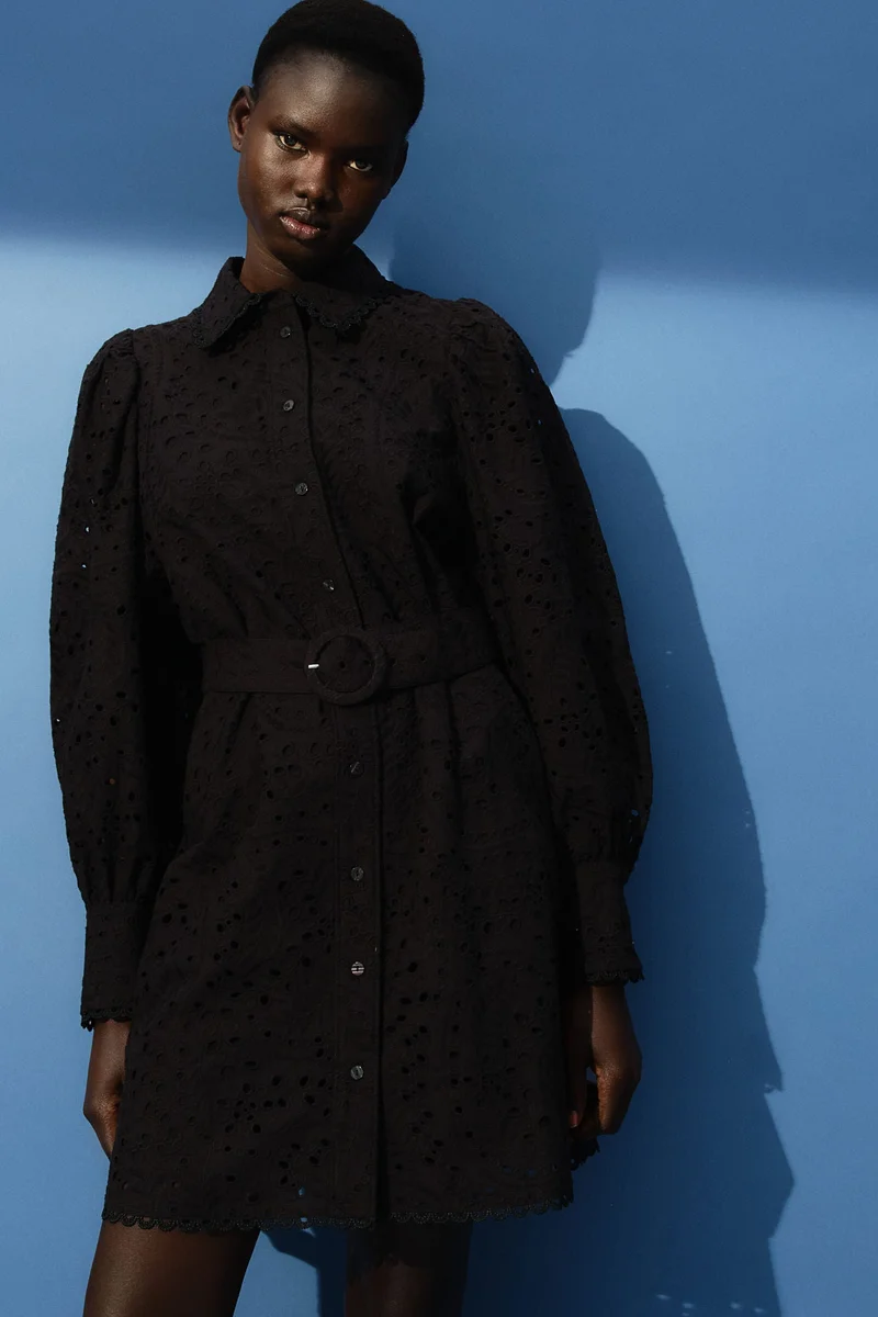 H&M Broderie anglaise shirt dress