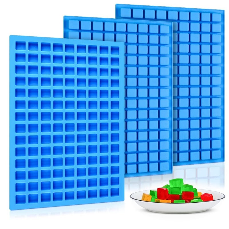Square Silicone Candy Molds Mini Silicone Molds for Hard Candy Chocolate Gummy Caramel Ganache Ice Cubes 3