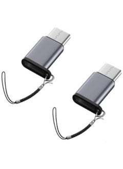 Pack of 2 - Lightning to Type-C adapter,USB C Male to Lightning Female Adapter, USB Type C to Lightning Connector for iPhon 15/15 Plus/15 Pro/15 Pro Max,iPad Air,Galaxy,Pixel,Support Charging