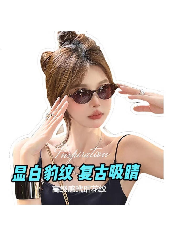 Loho New Oval Small Frame Sunglasses For Women, Lightweight Retro Style Sun Protection Uv Blocking Sunglasses Lh09658 - Image 2
