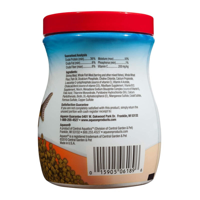 Aqueon Shrimp Pellets Sinking Food for Tropical Fish, Goldfish, Loaches, Catfish and Other Bottom Feeding Fish, 6.5 Ounces - Image 2