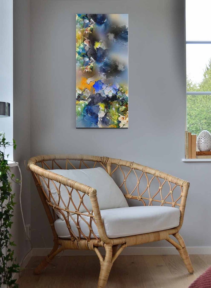 لوحة كانفاس على إطار خشبي بمنظر بانوراما، تصميم ملون، للمنزل، غرفة المعيشة، المكتب، الديكور - Image 1