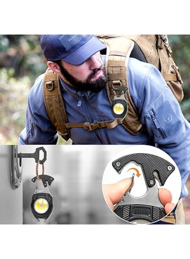 Generic Multifunctional Pocket Work Light COB Mini Keychain Light USB Rechargeable Torch Waterproof High Power LED Flashlight for Camping Hiking  - Image 5