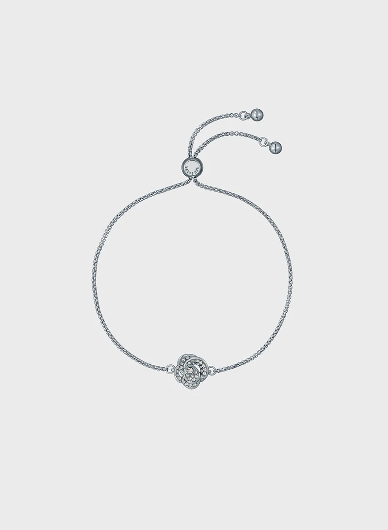 Crystal Flower Adjustable Bracelet