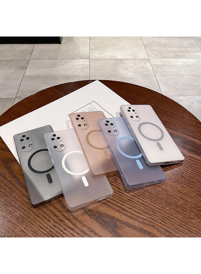 اس-توب جراب لهاتف Huawei P50 Fine Hole Ice Fog MagSafe PC Phone Case - Image 2