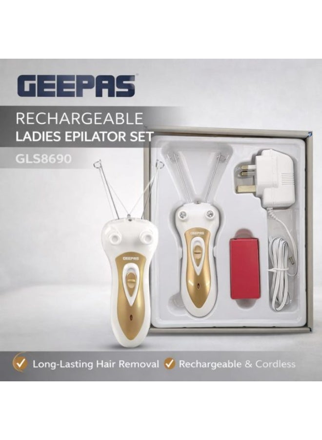 Geepas GLS8690 Rechargeable Ladies Epilator Set Cordless Hair Remover - Image 2