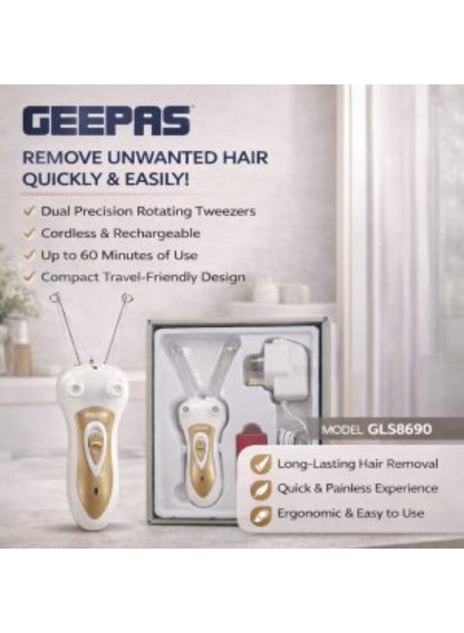 Geepas GLS8690 Rechargeable Ladies Epilator Set Cordless Hair Remover - Image 1