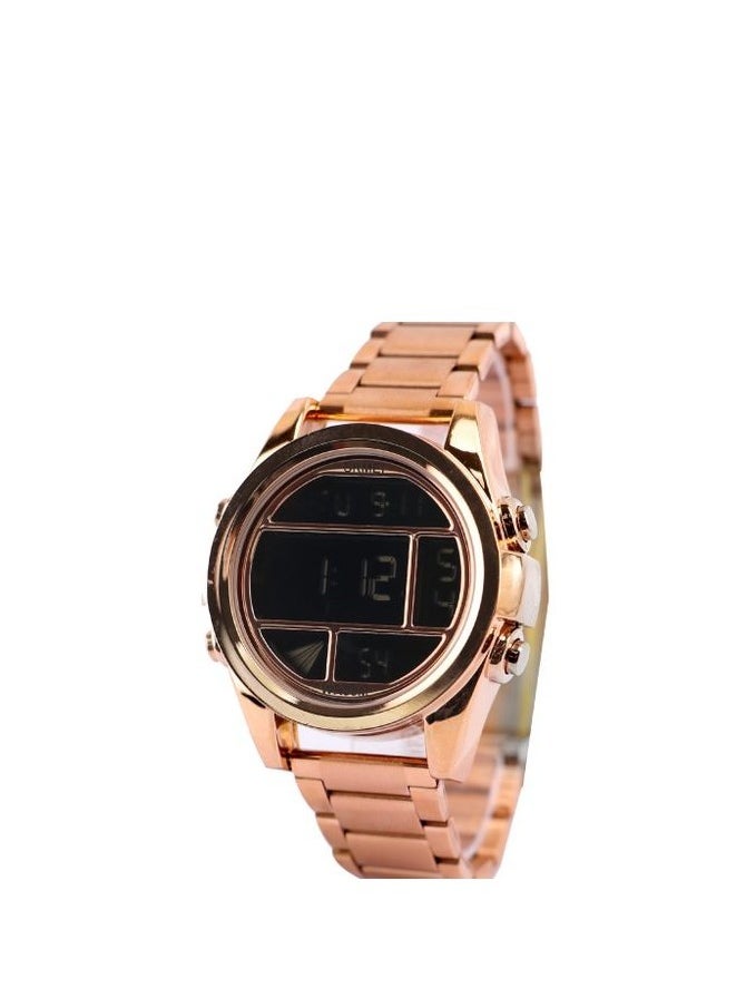 SKMEI Skmei Men’s Casual Digital Watch - Rose Gold Band Stainless Steel Band skm2  - Image 2