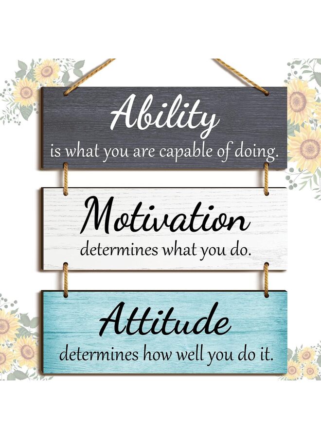 يُسلِّم لوحات جدارية خشبية، ديكورات جدارية للمكاتب، ديكورات جدارية ريفية، لوحات جدارية تحفيزية مع عبارات، لوحات جدارية خشبية، لافتة للقدرة، ديكور حمام للمنزل (جديد) - Image 4