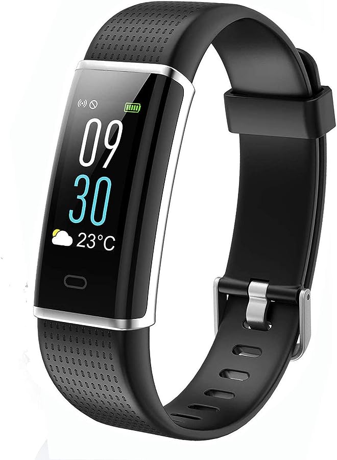 Senso Watch, IP68 Waterproof Fitness Tracker Colour Screen Activity Tracker with Heart Rate Monitor Pedometer Sleep Tracker Calorie Counter Steps Counter for Men and Women for Android or iOS - Image 1