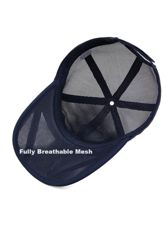 Denssyne Uni Summer Baseball Cap Sun Hat Outdoor Sports Mesh Cap For Middle-aged And Elderly - Image 3