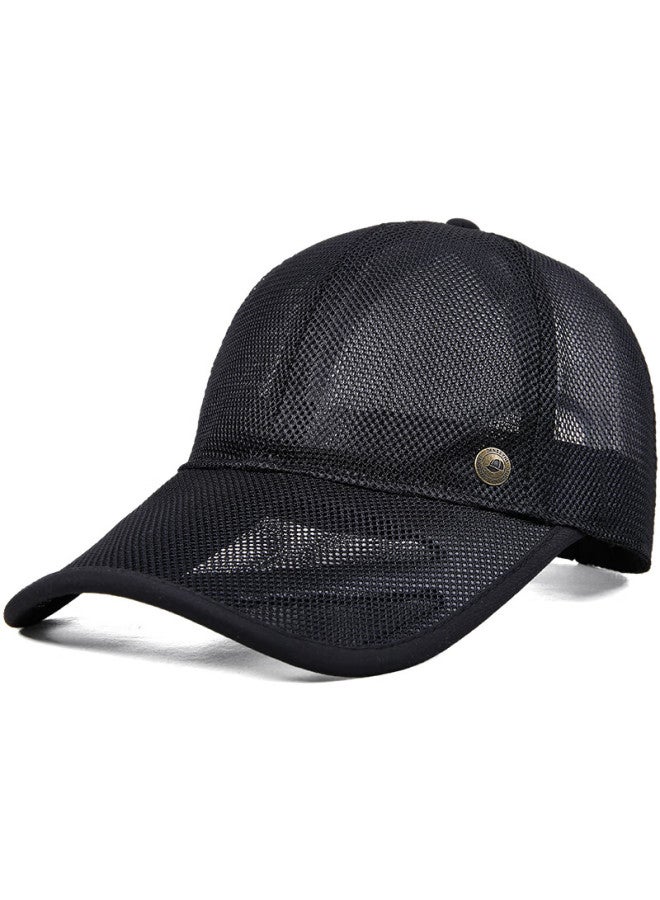 Denssyne Uni Summer Baseball Cap Sun Hat Outdoor Sports Mesh Cap For Middle-aged And Elderly - Image 4
