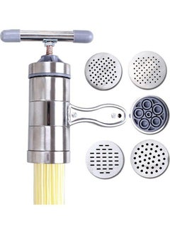 Generic Home Stainless Steel Manual Press Pasta Machine Noodle Maker Silver  - Image 1