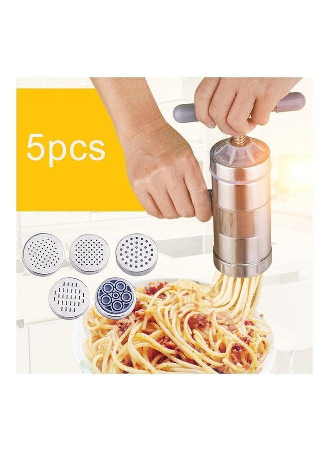 Generic Home Stainless Steel Manual Press Pasta Machine Noodle Maker Silver  - Image 2
