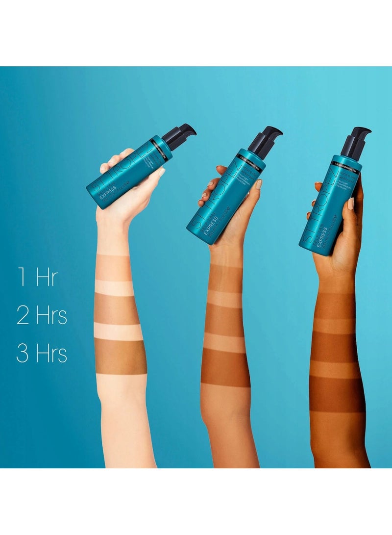 Elly ST.TROPEZ Self Tan kit - Express Mini Lotion 35ml + ELLY Application + ELLY Exfoliating Gloves Mitt - For Women, Men (Lotion + 2 Gloves) - Image 4