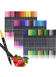 ai-natebok Dual Brush Marker Pens, Coloring Pens, 36 Colors 0.4 Fine Tip  Markers & Brush Pen for Adult Coloring Books Bullet Journal Note Taking
