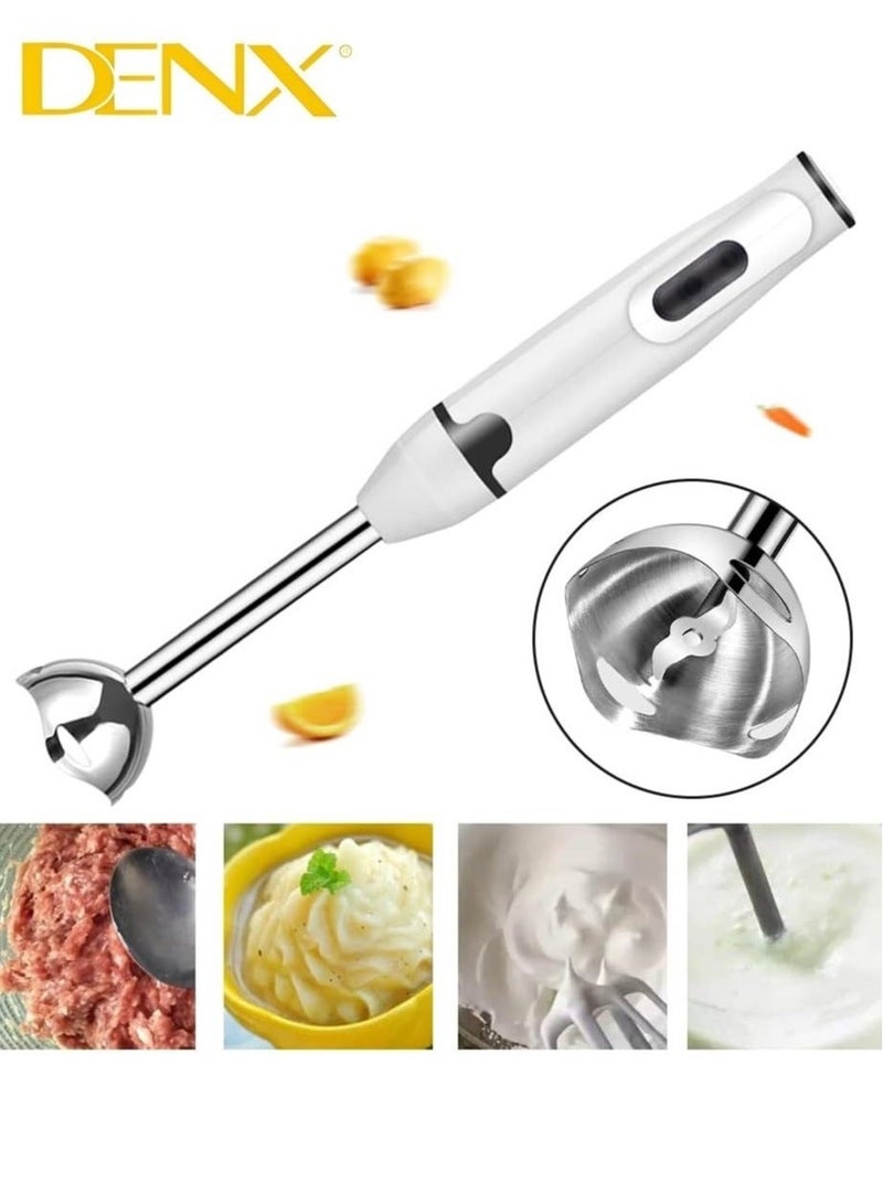 Denx 400W Electric Hand Blender With Two Stainless Steel Blades - Image 2