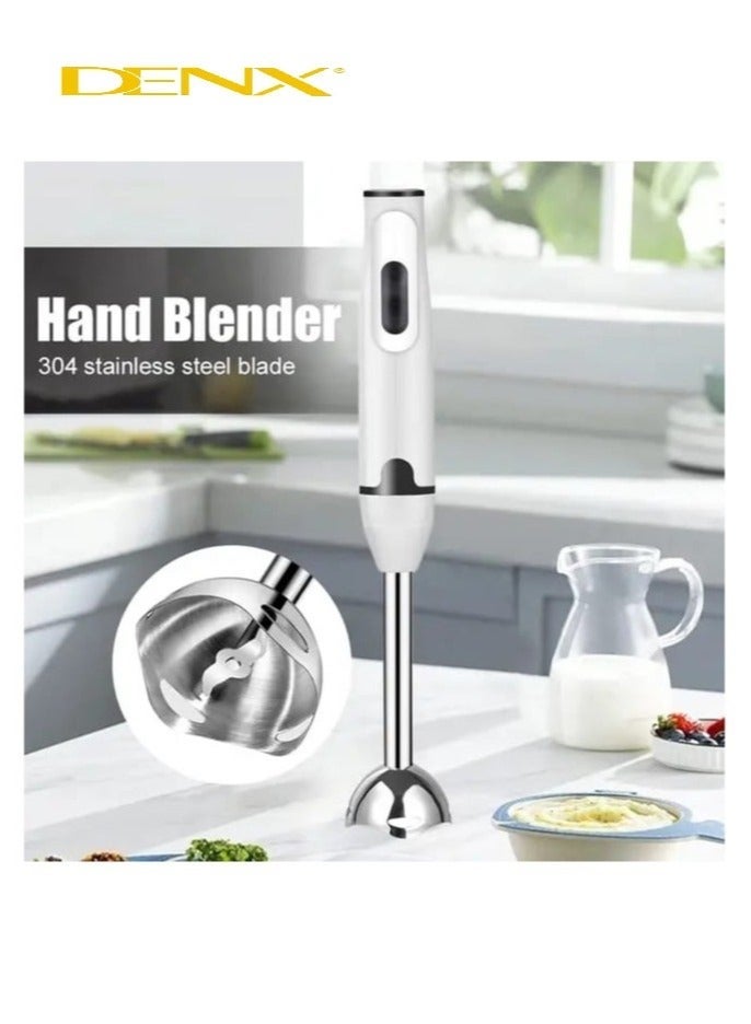 Denx 400W Electric Hand Blender With Two Stainless Steel Blades - Image 1