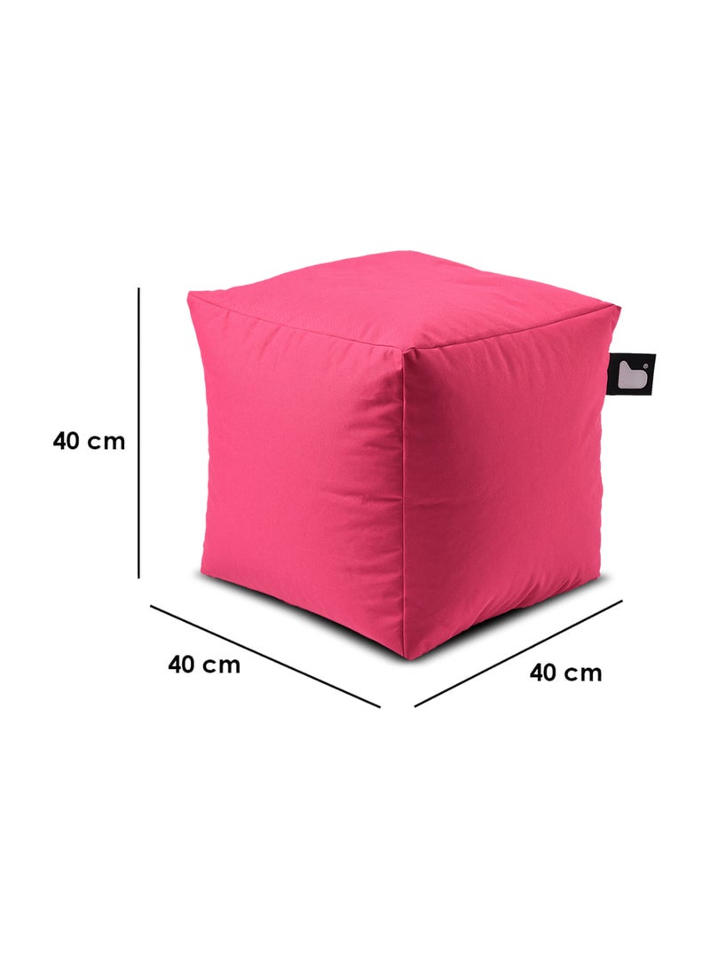 Extreme Lounging Extreme Lounging® - Original B-Box Pouf - Made in UK - Premium Quality Double Stitched Ottoman - UV Protected & Waterproof Stool, Ideal for Indoor & Outdoor Use - 40x40x40cm - Pink - Image 2