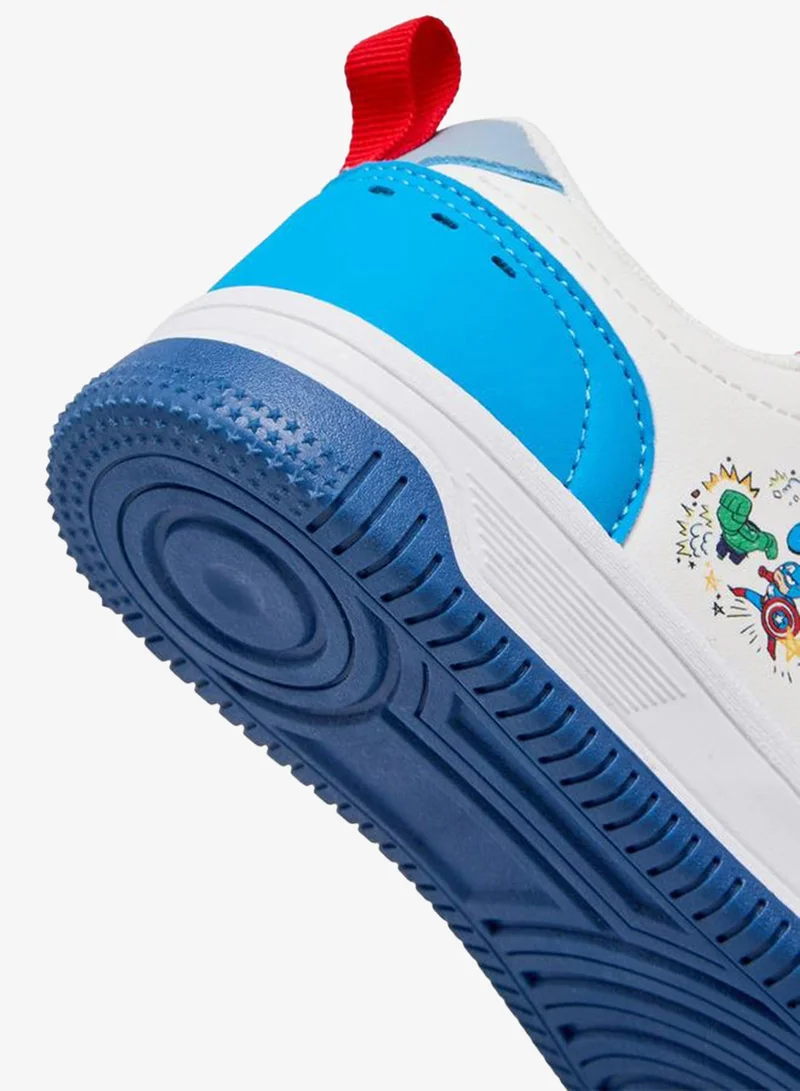 Marvel WHITE Boys Avengers Print Hook & Loop Ankle School Sneakers for Men | Best Price UAE