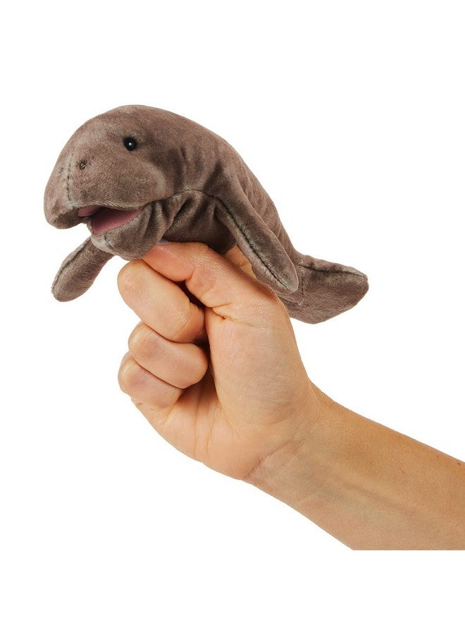 Folkmanis Mini Manatee Finger Puppet, Gray - Image 1