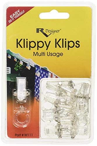 RV Designer M111 Klippy Klips Awning Clips Light Hangars 10 Per PackClear - Image 1