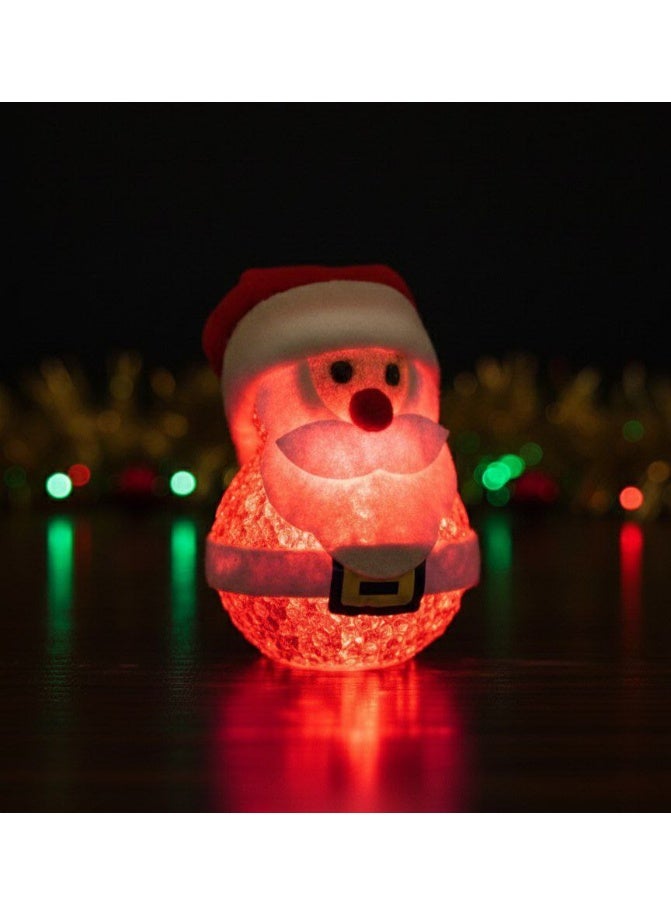 شجرة عيد الميلاد، ضوء ليلي لطيف، زينة بابا نويل، متعدده الالوان - Image 3