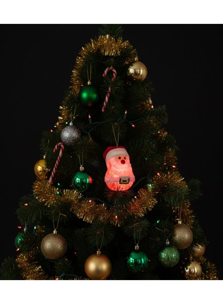 شجرة عيد الميلاد، ضوء ليلي لطيف، زينة بابا نويل، متعدده الالوان - Image 5