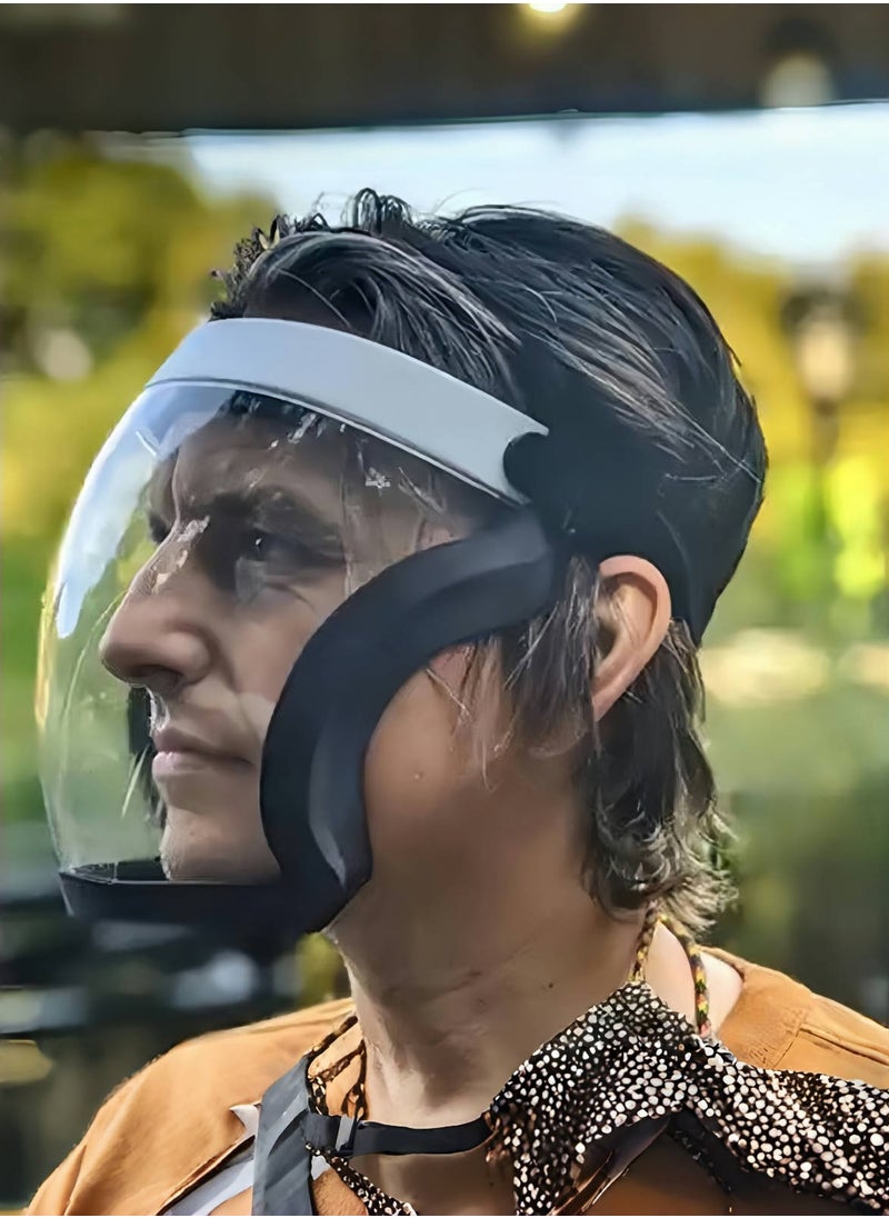CHU DAI Super Protective Face Shield,Anti Fog Mask,Adult Clear Face Shield,Plastic Face Mask ,with Replaceable Filters  - Image 1
