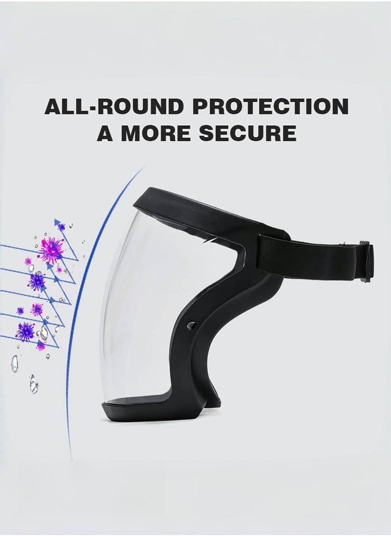 CHU DAI Super Protective Face Shield,Anti Fog Mask,Adult Clear Face Shield,Plastic Face Mask ,with Replaceable Filters  - Image 3