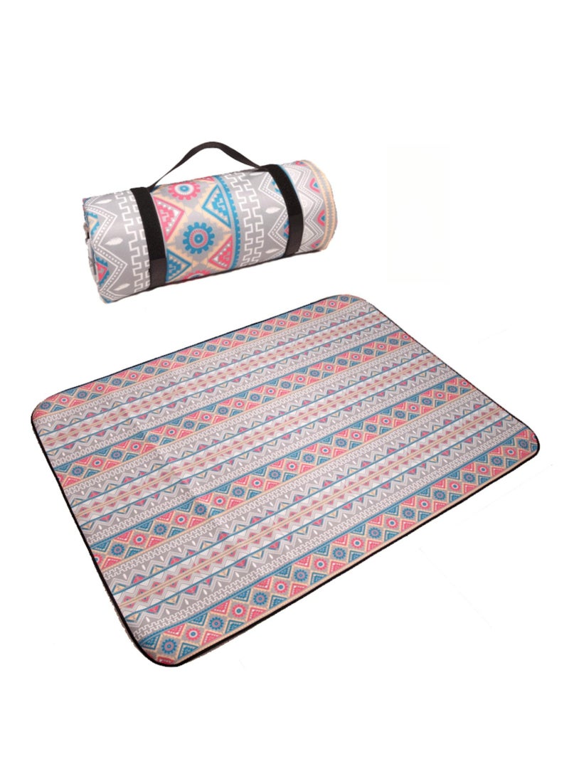 NOVOLAN Beach Blanket Extra Large Sand Proof Waterproof Picnic Mat for Camping, Hiking, Outdoor - Thickened Moisture-proof Floor Mat (Grey) - Image 1